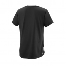 Wilson Tennis Shirt V-Neck Team II schwarz Damen